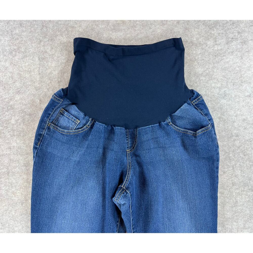 Motherhood Maternity Indigo Blue Secret Fit Belly Boot Cut Jeans Size XL Petite - Picture 4 of 7